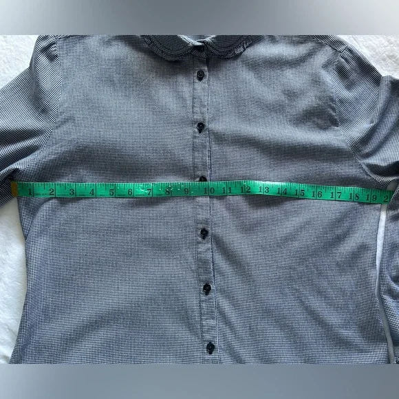 van Laack Germany Navy/White Button-Up Shirt w. Ruffled Edge. - Picture 13 of 15